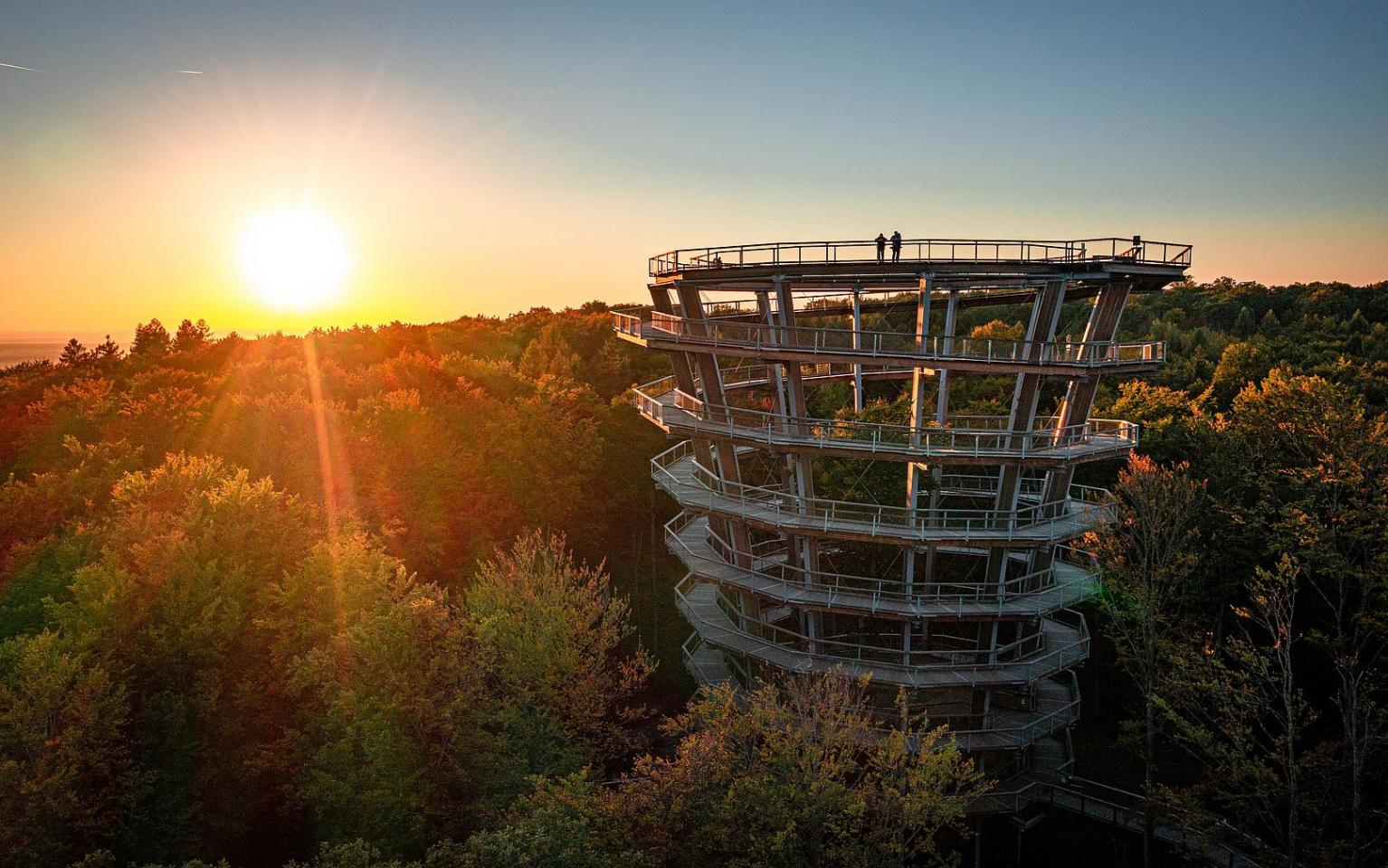 Der Baumwipfelpfad Steigerwald als Arbeitsplatz mit bester Aussicht (c) Martin Hertel BaySF