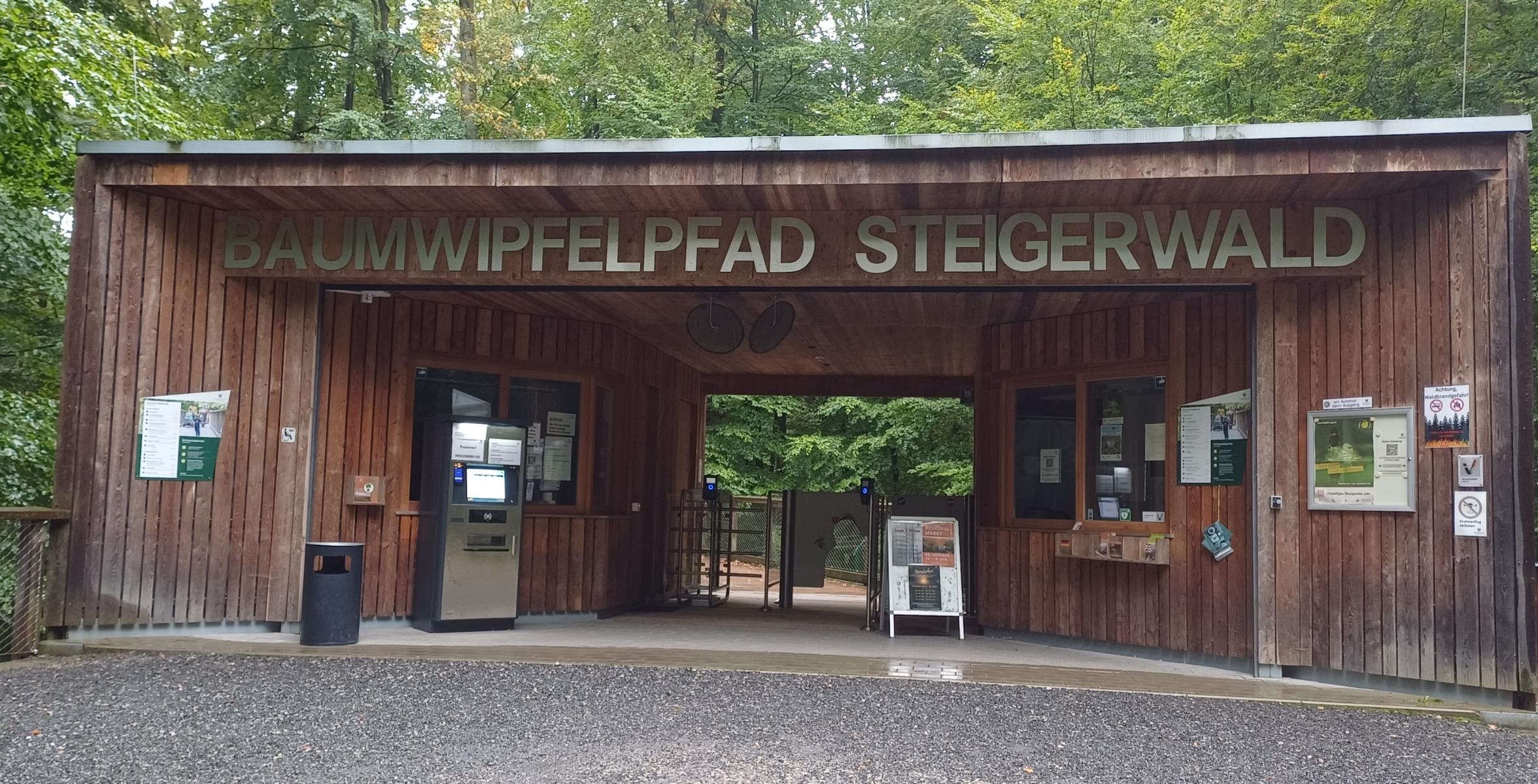 Kassenbereich Baumwipfelpfad Steigerwald