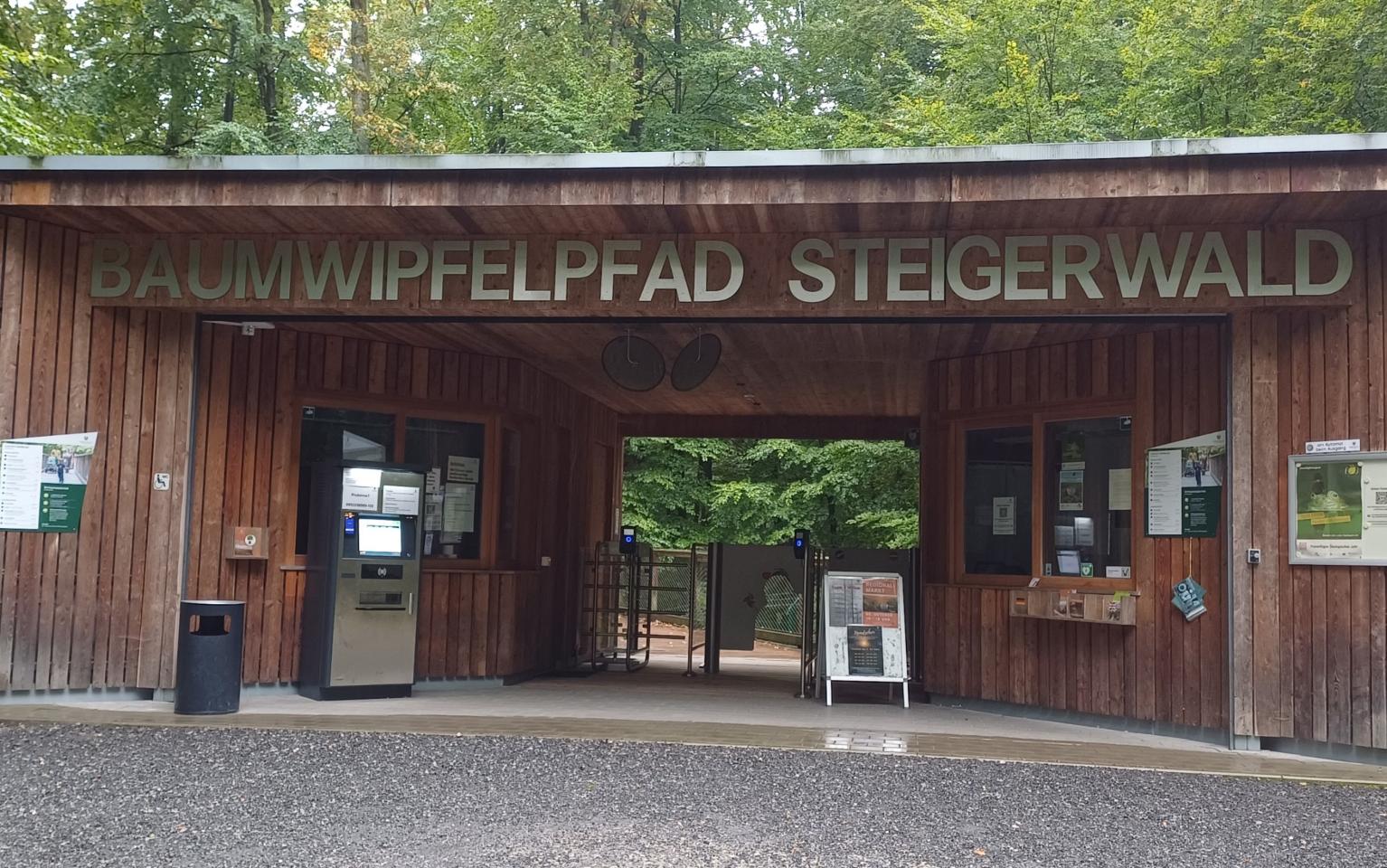 Kassenbereich Baumwipfelpfad Steigerwald